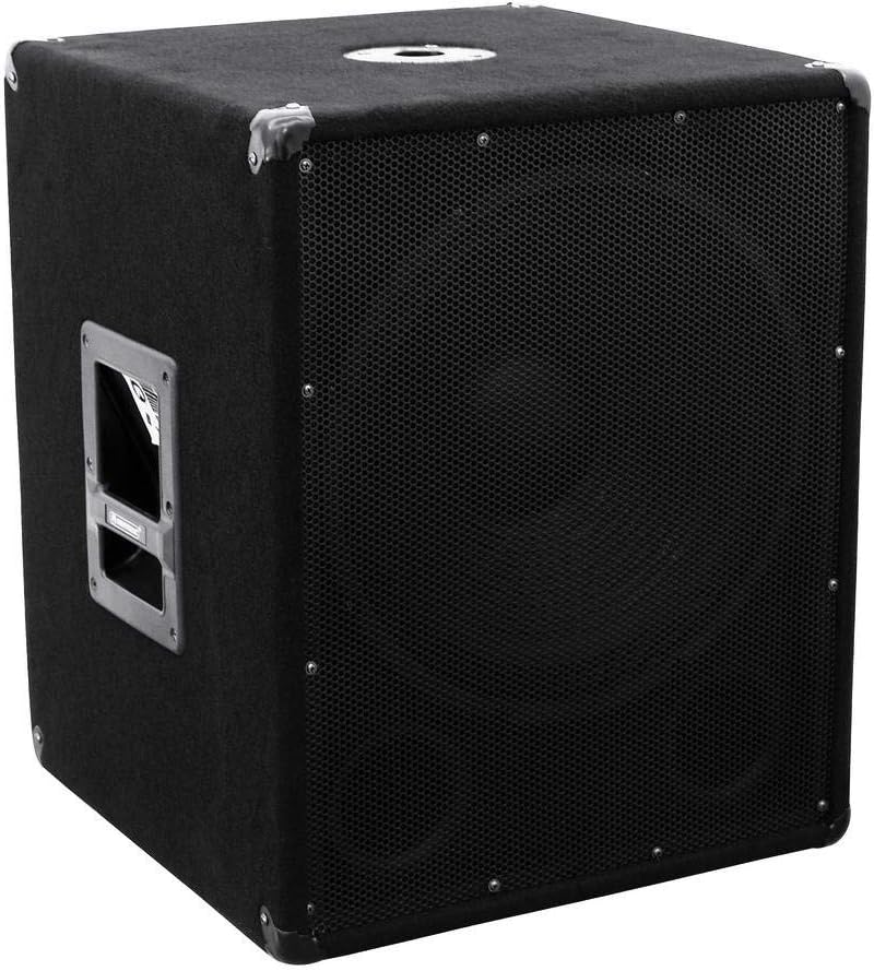 Omnitronic BX-1550 Subwoofer 800W | 15" Subwoofer mit 800 Watt Leistung | Druckvolle Bass-Unterstütz