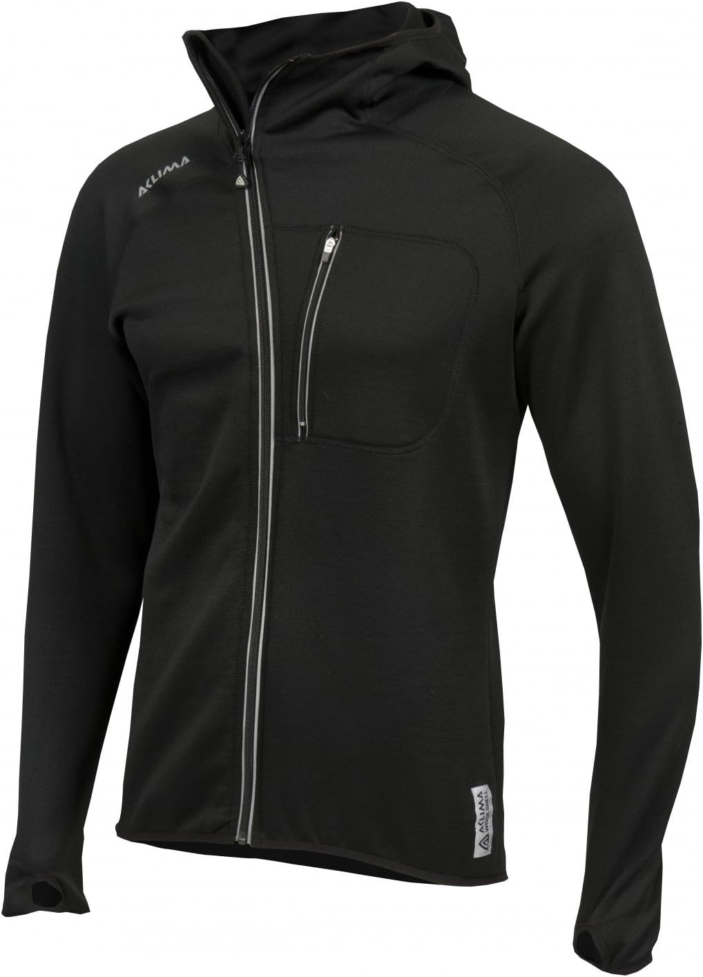 Aclima Woolshell Men's Jacket with Hood, Grösse:S, Farbe:Jet Black