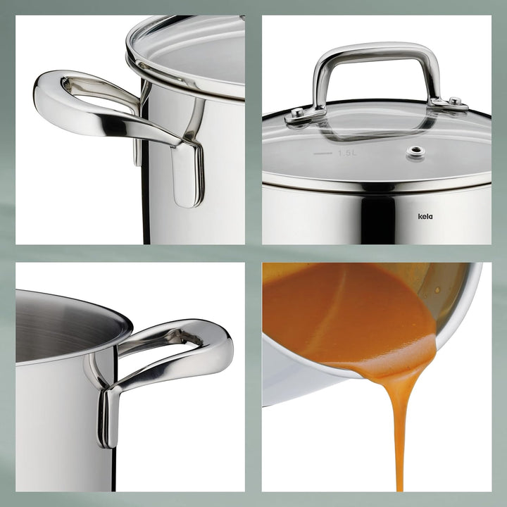Kela 10178 Flavoria Gemüsetopf, 18/8 Stainless Steel, 12.2 liters 12,2 l, 12,2 l