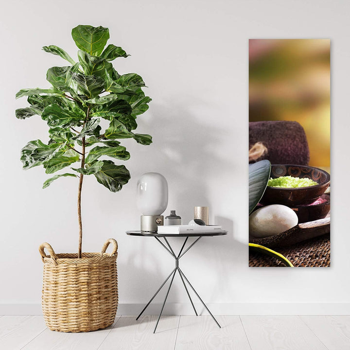 Wandbild Zen Modern Deko Kunst Bilder Spa Braun 30x90 cm Deko Paneel 30x90 cm Braun_A, Deko Paneel 3