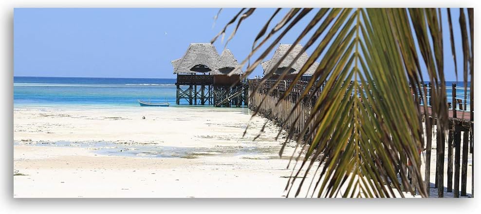 Wandbild Landschaft Modern Deko Kunst Bilder Afrika mehrfarbig 120x40 cm Deko paneel 120x40 cm mehrf