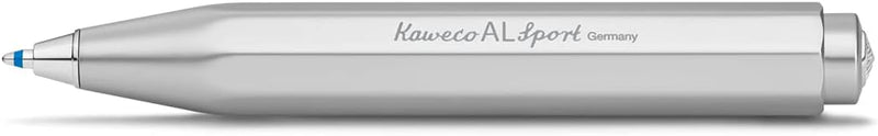 Kaweco Al Sport Silver Business Kuli aus hochwertigem Aluminium I 12g leichter Taschen-Kugelschreibe