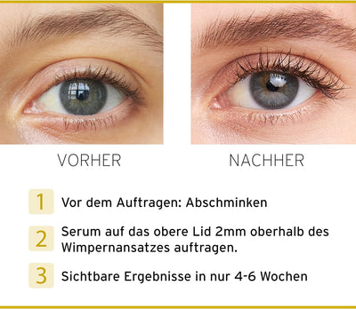 Nuvega Lash Super V – Veganes Wimpern- & Augenbrauenserum I Lange Wimpern in 4-6 Wochen I Lash Serum