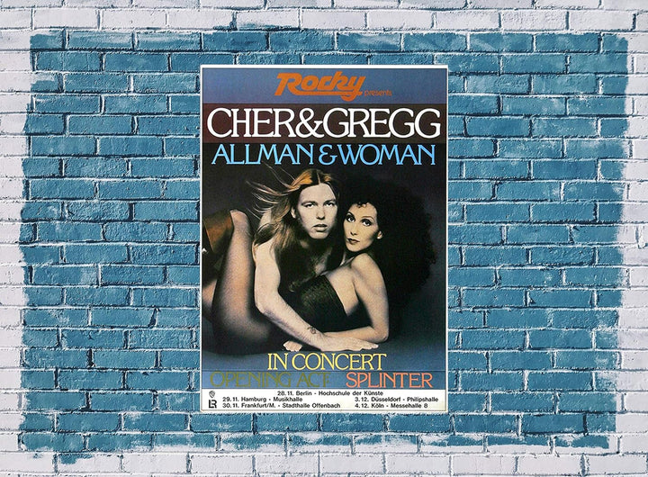 Gregg Allman - Two The Hard Way 1977 - Poster Plakat Konzertposter