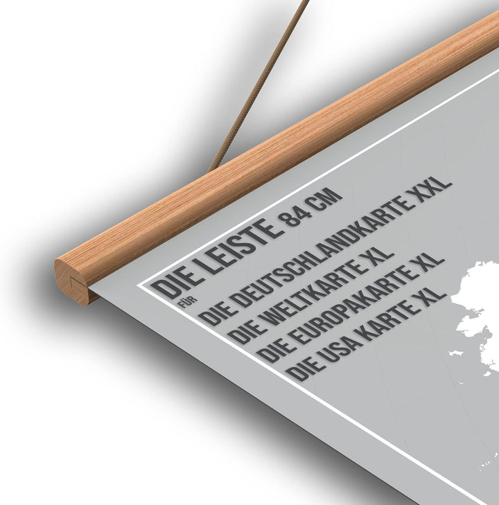 Vacentures Die Leiste - Schraubbare Klemmleiste für Magnetische Karten 84 CM 84 CM Natur, 84 CM Natu