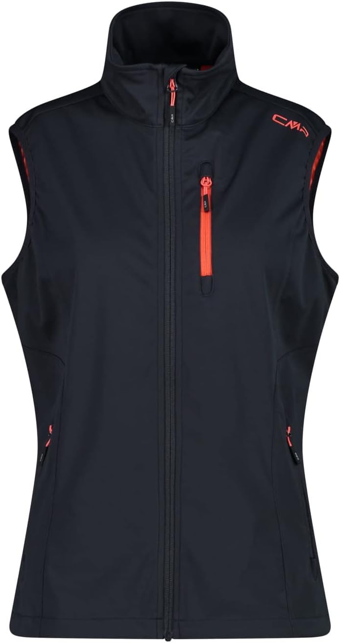 CMP Damen Gilet Softshell Waterproof Weste 44 Anthrazit, 44 Anthrazit