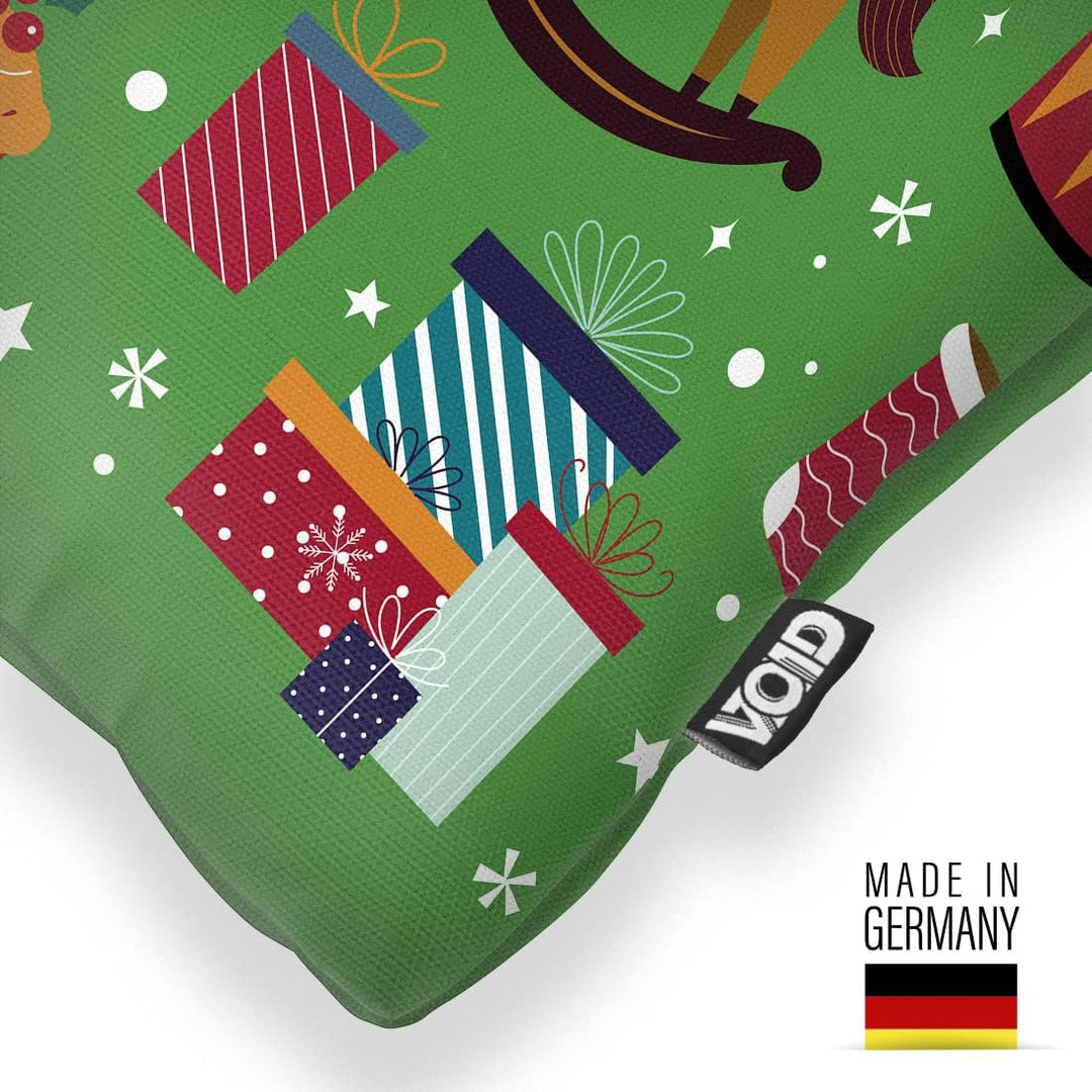 VOID 1 grün Kissenbezug Kissenhülle Sofakissen Kissen Deko Weihnachten Winter Weihnachtsdeko, Kissen
