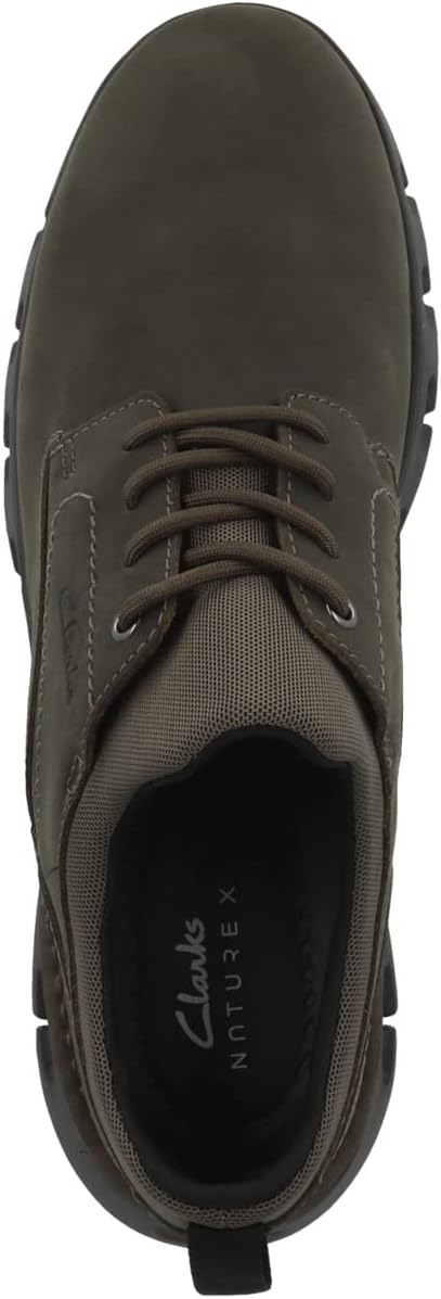 Clarks Herren Nature X Two Sneaker 44 EU Olive, 44 EU Olive