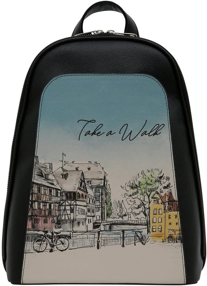 DOGO Vegane Damen Rucksack Tidy Bag - Take a Walk