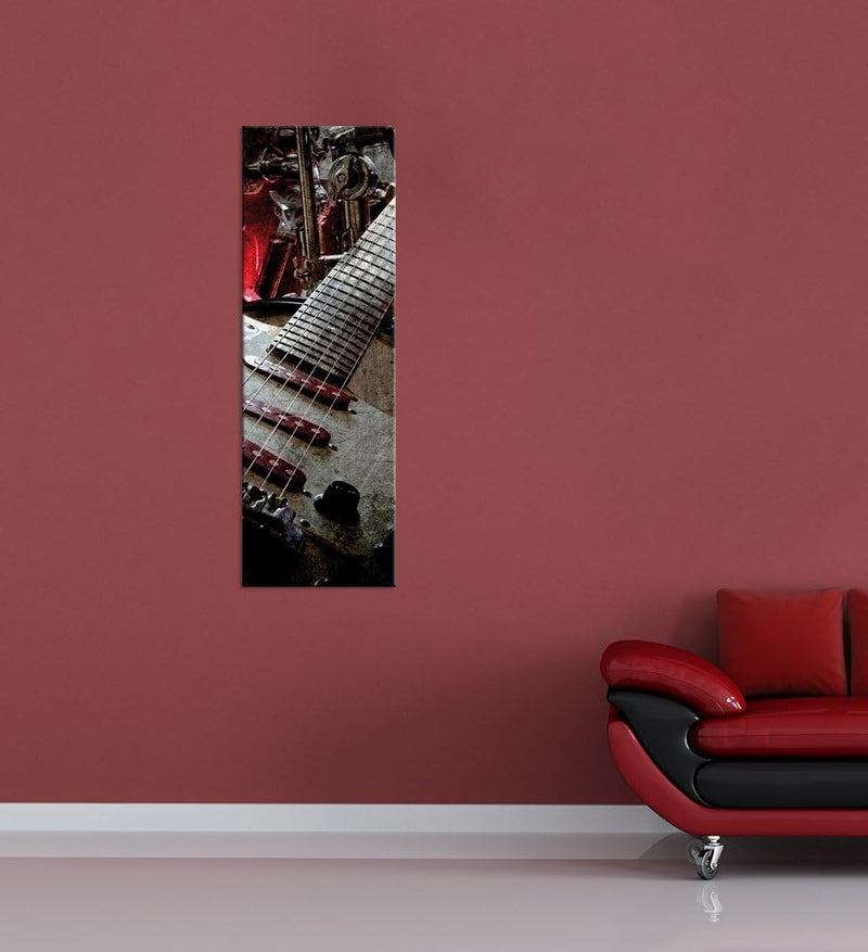 Bilderdepot24 Bild auf Leinwand | Musik in 30x90 cm als Panorama Wandbild | Wand-deko Dekoration Woh