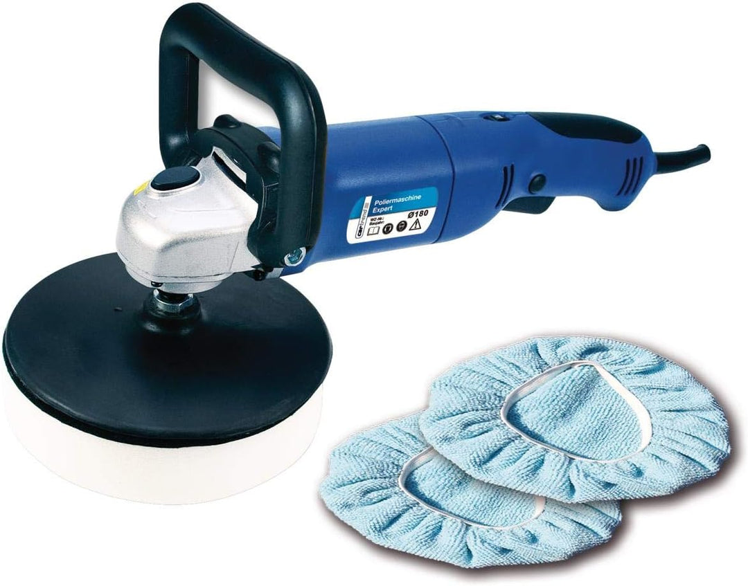 Cartrend 30164 Poliermaschine Expert mit stufenloser Drehzahlregelung 1000-3000 U/min, 1100 Watt, in