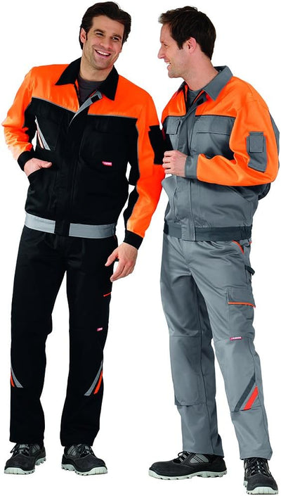 Planam Grösse 68 Herren Visline V1 Bundjacke zink orange schiefer Modell 2410