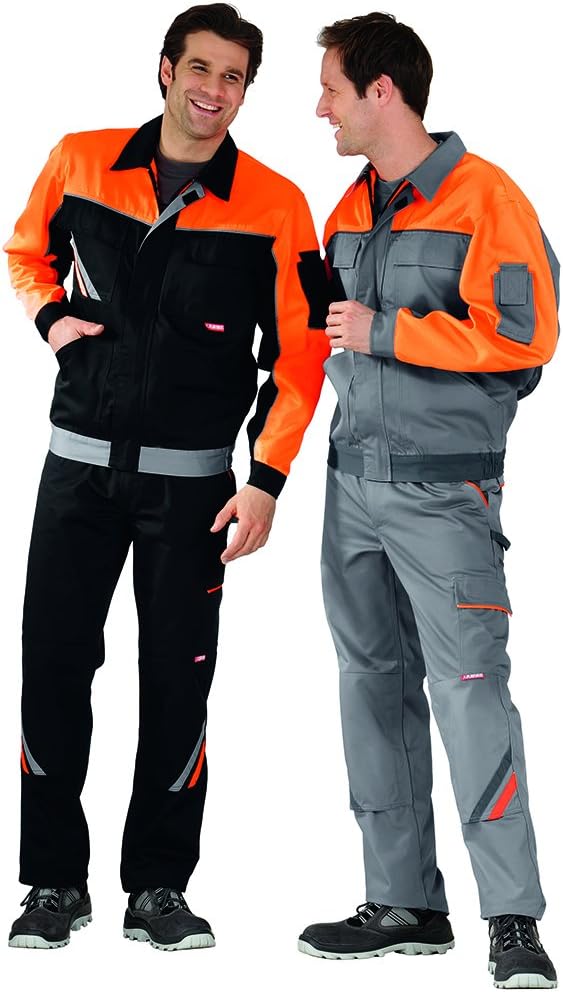 Planam Grösse 68 Herren Visline V1 Bundjacke zink orange schiefer Modell 2410