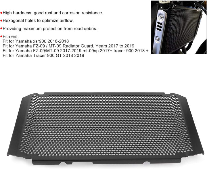 Aramox Tracer 900 Kühlerschutz, Motorrad Kühlergrillschutz Abdeckschutz Aluminiumlegierung Passend f