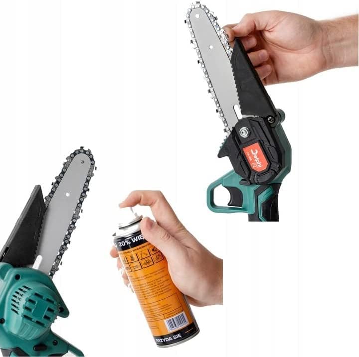 Delphi Akku-Kettensäge 6" Zoll D-04 2x 21V 1500 mAh 1000W battery bürstenlose Kreissäge mini kettens