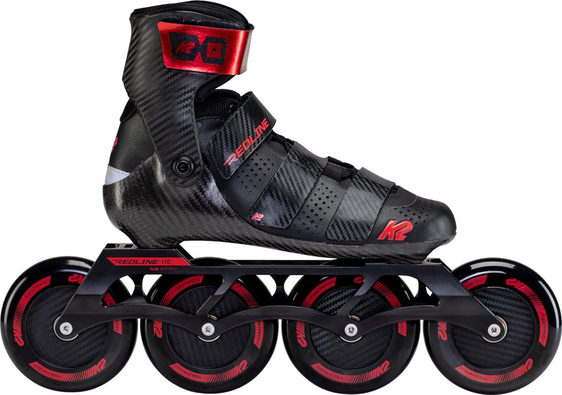 K2 Skates Unisex Inline Skates REDLINE 110, black - red, 30F0195 EU: 44.5 (UK: 10 / US: 11) black -