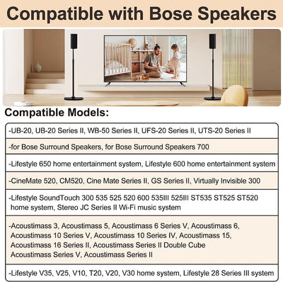 Verstellbarer Ständer für Bose Lautsprecherständer, für Bose OmniJewel Lifestyle 650, Surround Speak