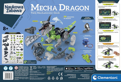 Clementoni 50682 Labor Robotik Mechanischer Drache Spielzeug Education für Kinder ab 8 Jahren Versio