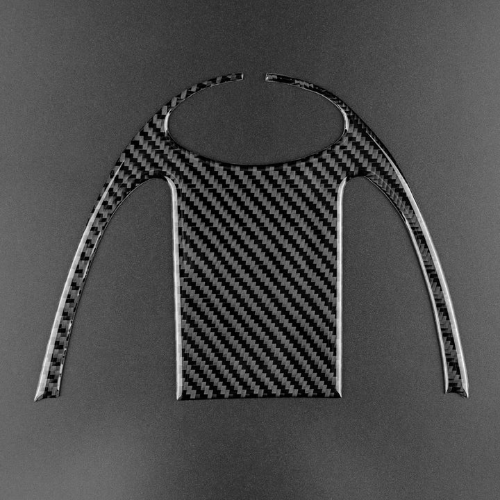 KUNGKIC 3 Stück Kohlefaser Auto Dach Leselicht Lampe Abdeckung Aufkleber Dekorative für Mini Cooper