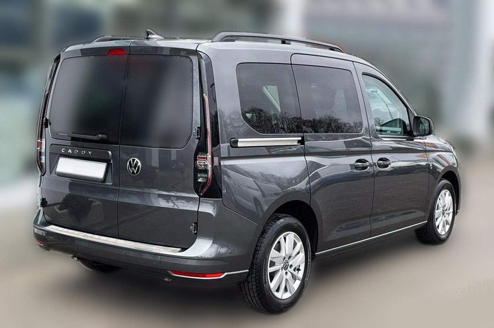 Ladekantenschutz aus Edelstahl mit 3D Abkantung passend für VW Caddy V ab 11/2020/Ford Tourneo Conne