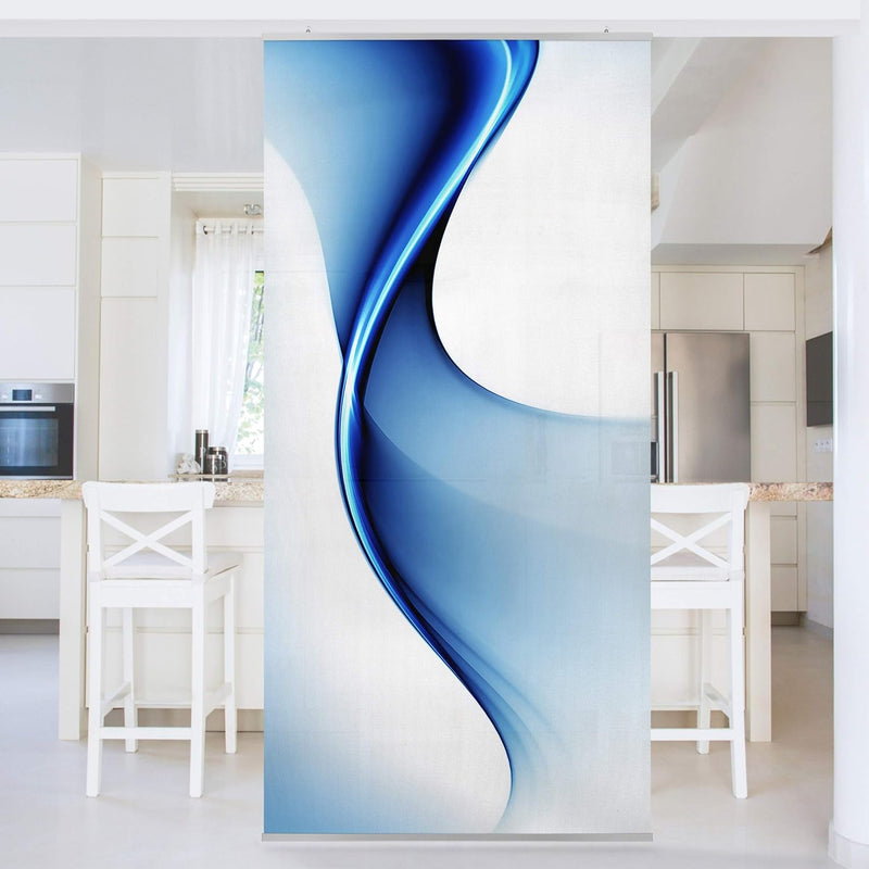 Bilderwelten Raumteiler Blaue Wandlung 250x120cm inkl. transparenter Halterung 250x120cm incl. trans