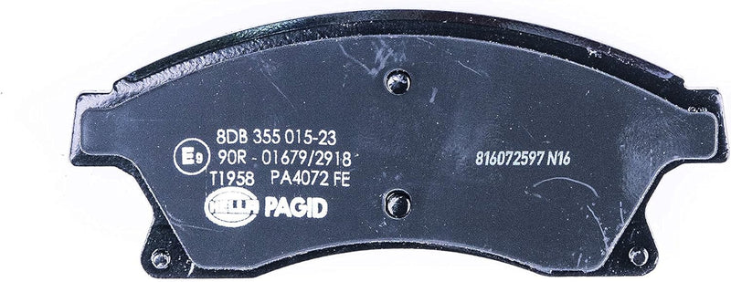 HELLA PAGID 8DB 355 015-231 Bremsbelagsatz - T1958 - Dicke/Stärke: 18.8mm - Bremssystem: TRW - mit a