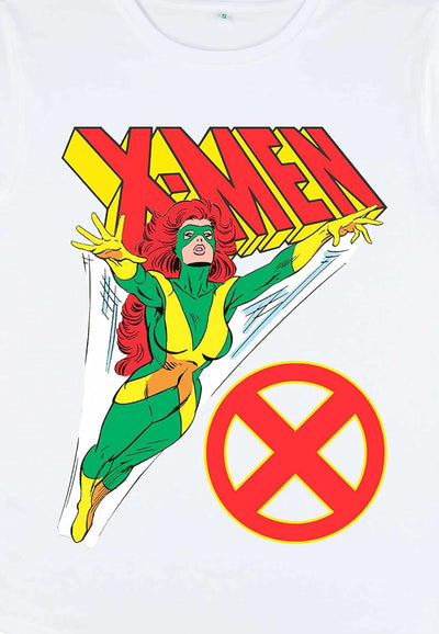 Marvel Damen X-men Grey Flight Women's Rolled Sleeve T-shirt XL Weiss, XL Weiss