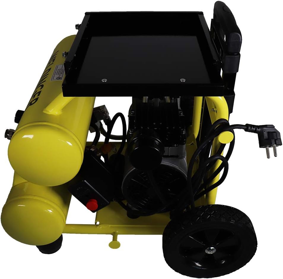 WELDINGER Flüsterkompressor FK 95 pro mobile 750 W 2x5 l Drucktank Servicemobil 5 Jahre Garantie FK