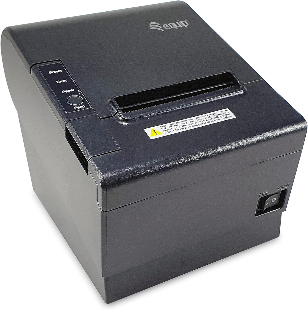Equip 351003 80-mm-Thermo-POS-Belegdrucker mit automatischer Schneidevorrichtung, USB/Ethernet/serie