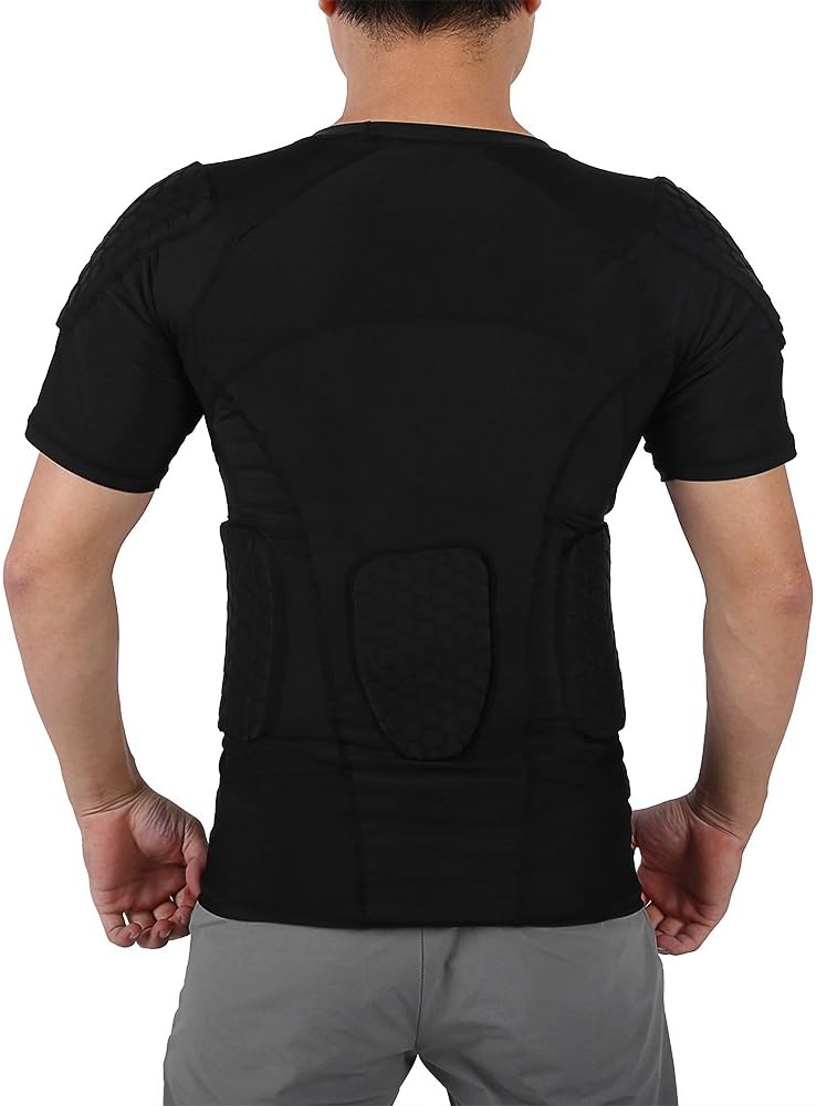 VGEBY1 Herren T-Shirt, gepolstert, Silikon, stossfest, Sportzubehör T-shirts, T-shirts