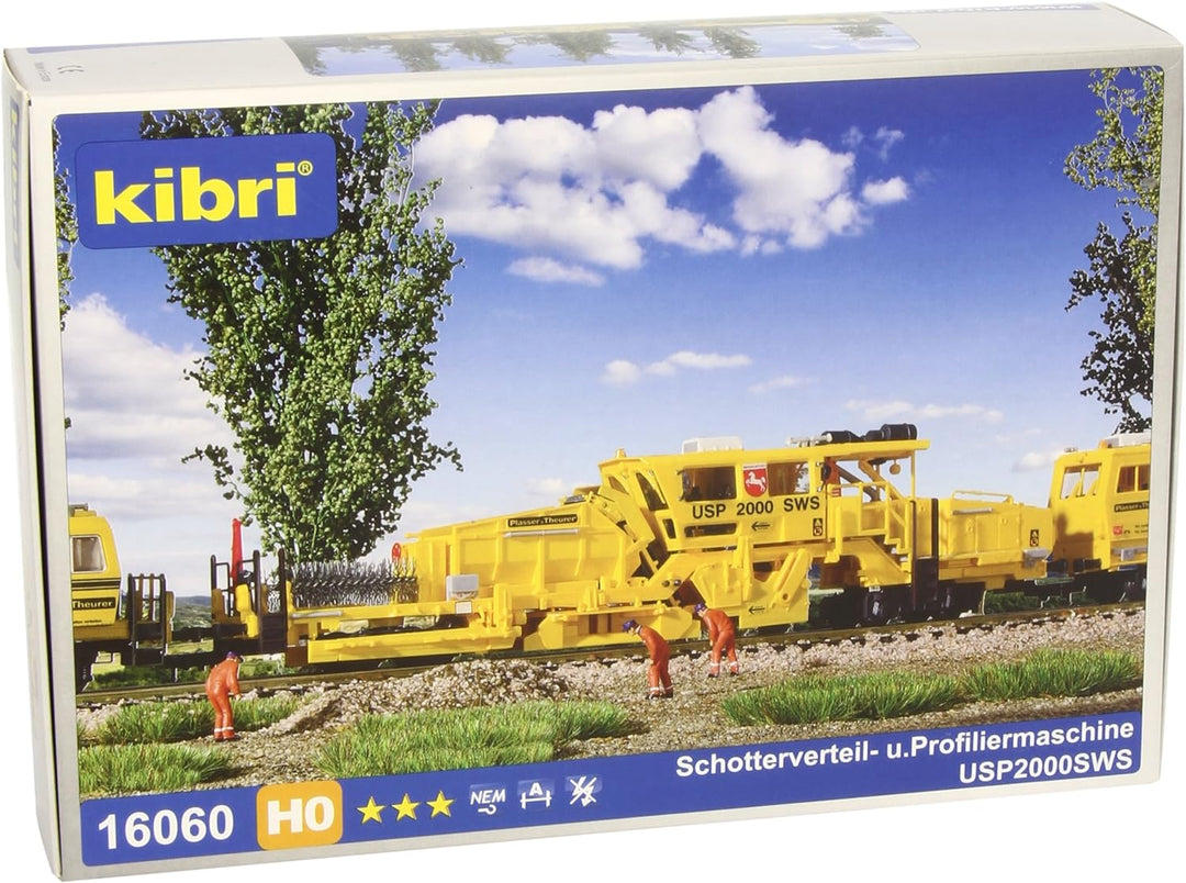 Kibri 16060 - H0 Schotterverteil über Profiliermaschine USP2000SWS Plasser und Theurer