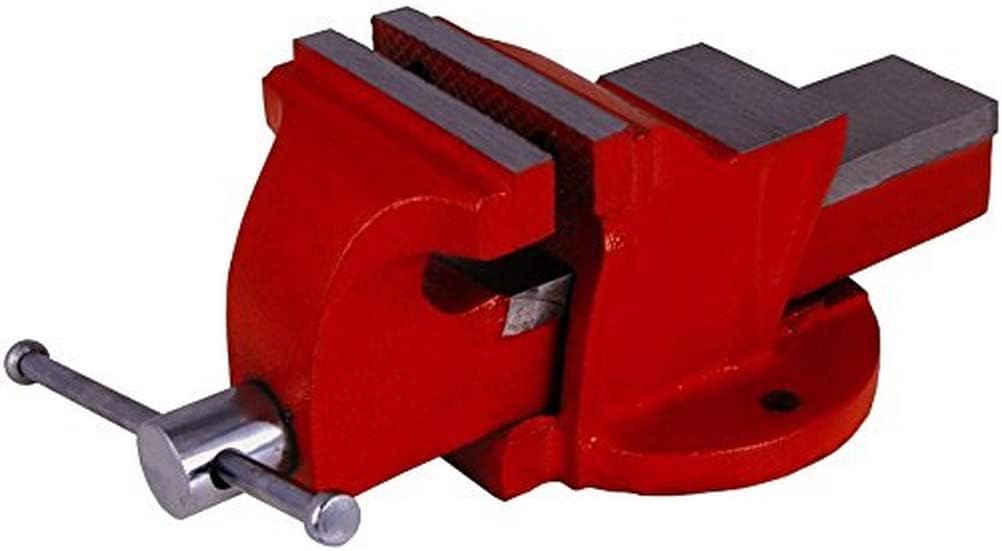 Connex Schraubstock 80 mm, feststehend, COX870080 80 mm Silber/Rot, 80 mm Silber/Rot