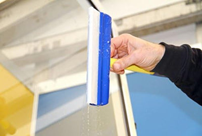 AquaBLADE Set Nr. 1-1x Kleiner und grosser Wischer mit Silikonlippe, Wasserauffangrinne und externem