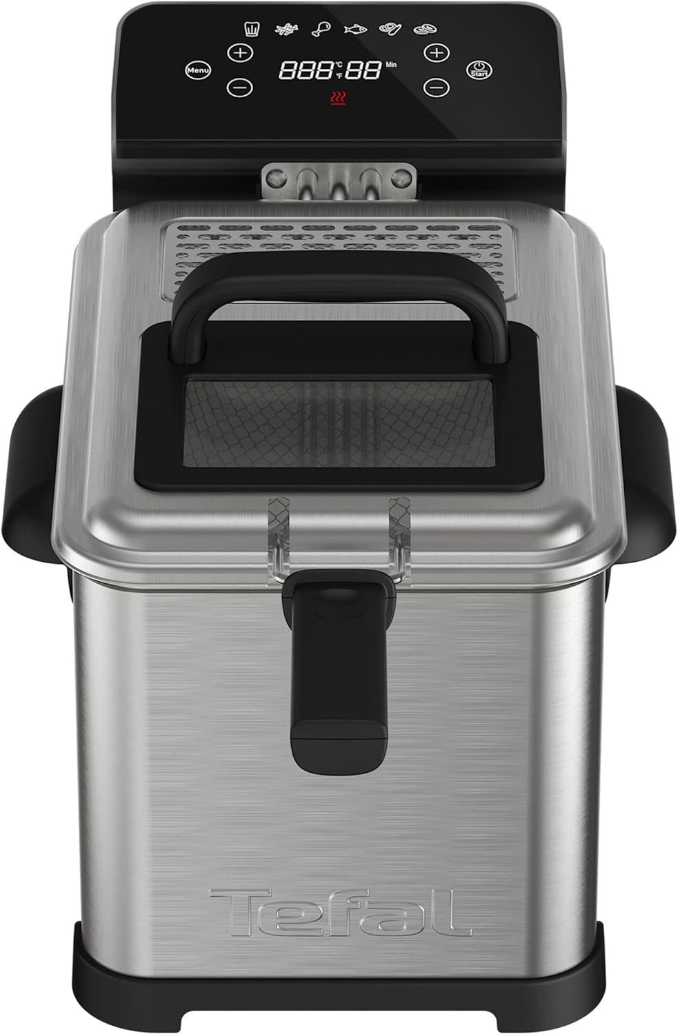 Tefal FR507D Family Pro Digital Elektrische Fritteuse | 4 L Öl-Kapazität | Kühlzonen-Technologie | s