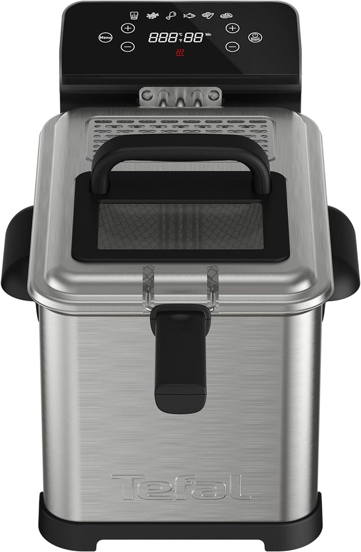 Tefal FR507D Family Pro Digital Elektrische Fritteuse | 4 L Öl-Kapazität | Kühlzonen-Technologie | s