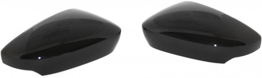 Skoda 6V0072530A Dekor Spiegelkappen Set Spiegelabdeckung, schwarz metallic