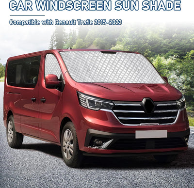 Auto Frontscheibe Abdeckung Sonnenschutz Windschutzscheibe, 3 Stück Thermomatte Fahrerhaus Innen für