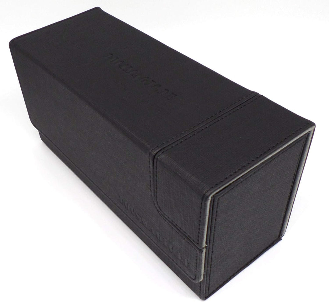 docsmagic.de Premium Magnetic Tray Long Box Black Small + 2 Flip Boxes - Schwarz Small + 2 Flip Boxe