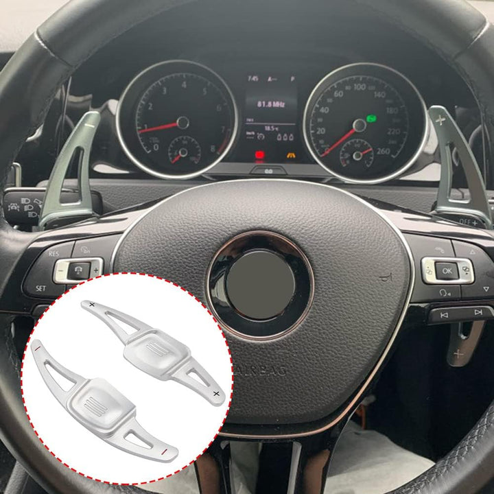 Huamengyuan 2 Stück Auto Lenkrad Schaltpaddel Aluminium-Lenkrad-Schaltpaddel Lenkrad Schaltwippen Ve