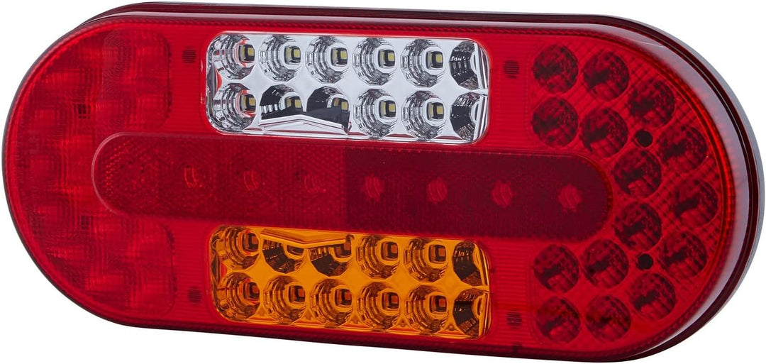 HELLA - Heckleuchte - Valuefit - LED - 12/24V - Anbau/geschraubt - Lichtscheibenfarbe: mehrfarbig -