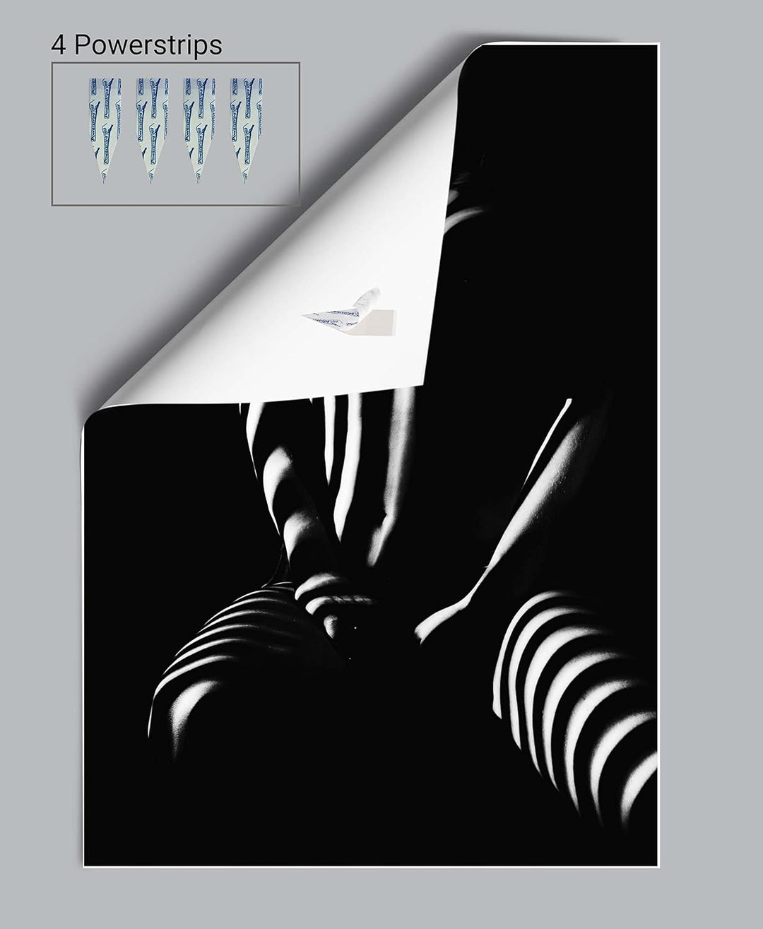 wandmotiv24 Poster als Wanddeko, Grösse 100x70cm, Frau, Körper, Licht, Moderne Wanddeko, Wandbilder,