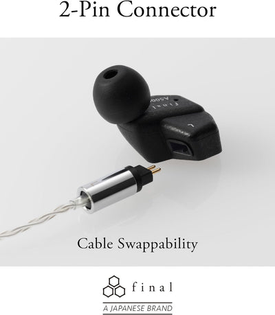 final A5000 Hochpräziser Single Dynamischer Treiber IEM-Kopfhörer mit Abnehmbarem Kabel, A5000