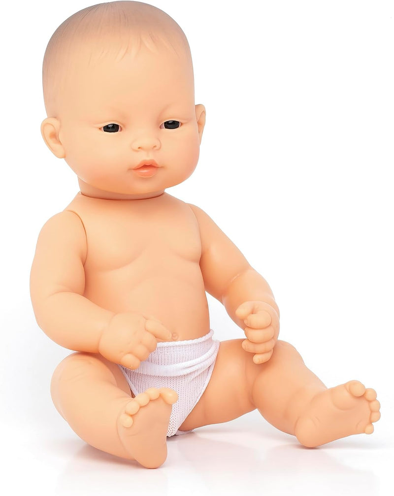 Miniland 31035 - Baby asiatischer Junge Tüte - ohne Unterwäsche, 32 cm ASIATISCHER JUNGE 32CM, ASIAT