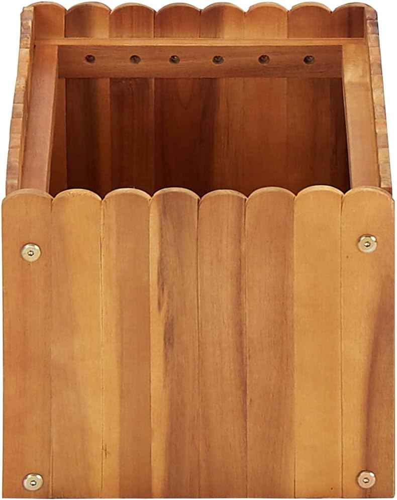 Susany Holz-Garten-Hochbeet Pflanzkasten Pflankasten Blumentopf Blumenkasten 50 x 30 x 25 cm (L x B