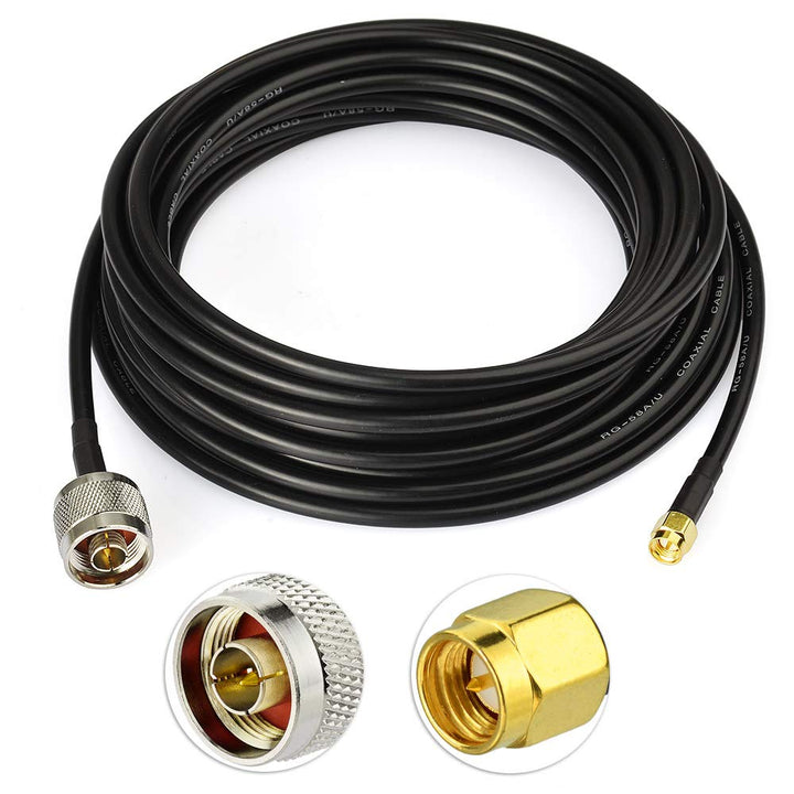 Superbat CB Funk Kabel SMA Kabel N Stecker auf SMA Stecker Low Loss mit Wetterfeste Steckverbinder R