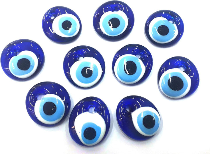 10 Stück Nazar Boncuk Boncugu 2,5/3/4/5 cm Blaues Auge, Evil Eye, Türkischer Glücksbringer, Gastgesc