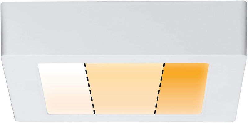 Paulmann 79792 LED Panel Carpo eckig incl. 1x10,2 Watt dimmbar Deckenlampe Weiss matt Deckenleuchte