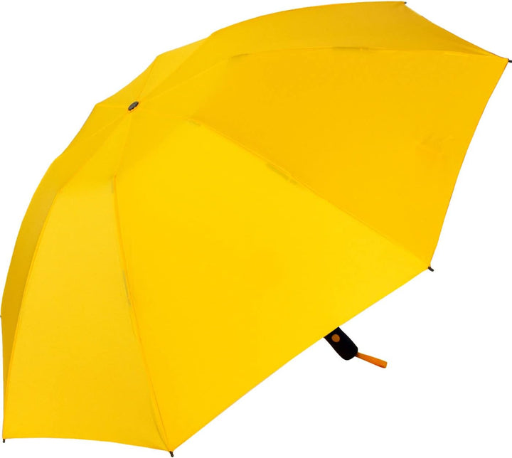 iX-brella Reverse umgekehrt öffnender Fiberglas-Taschenschirm mit farbigen Speichen - gelb, Gelb