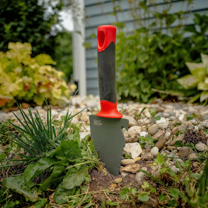 Radius Garden 16011 Root Slayer Carbon Stahl Hand Schaufel rot Trowel, Trowel