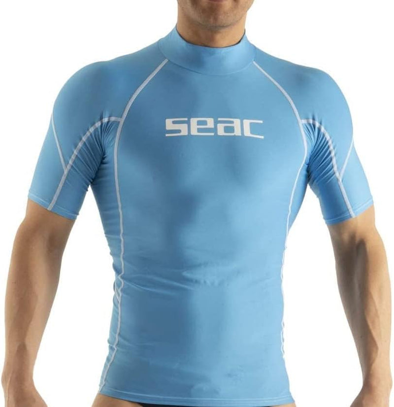 SEAC Unisex Baby RAA Short Evo Man RAA Short Evo Damen Kurzarm Rash Vest; UV-Schwimm- und Schnorchel